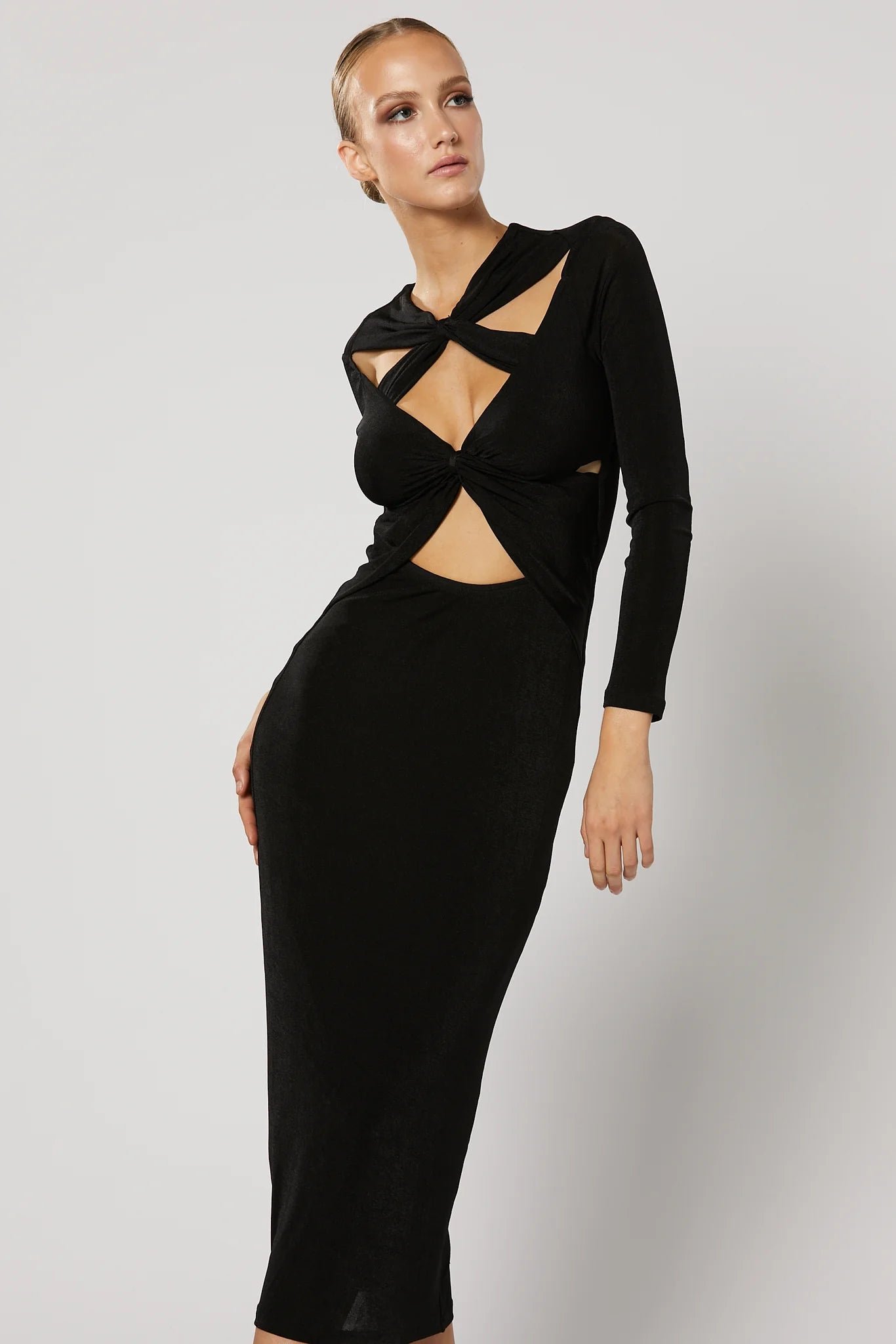 WINONA ITHACA CUT OUT DRESS - BLACK photo 2