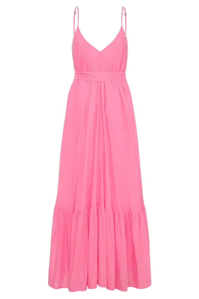 Spell Azalea Strappy Maxi Dress Pink Size 12 photo 5