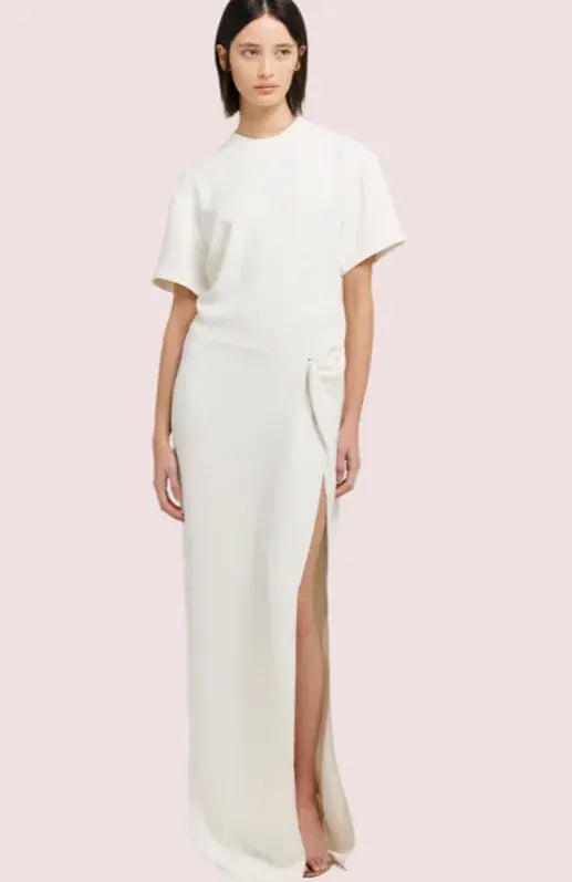 HENNE Avila Dress - Cream Size 14 photo 2