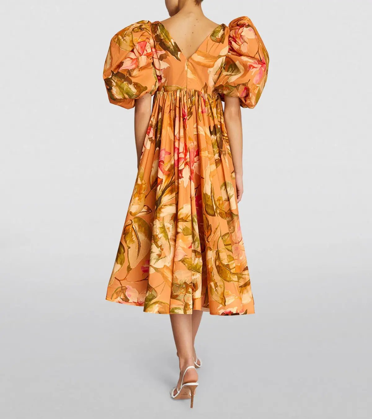 Anouki Cotton Floral Maxi Dress Floral Size 8 photo 2