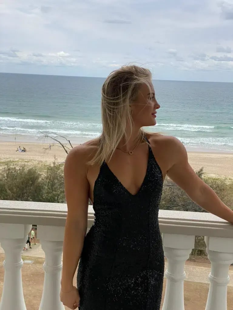 Studio Minc Sequin Gown Black Size S / AU  8 photo 2
