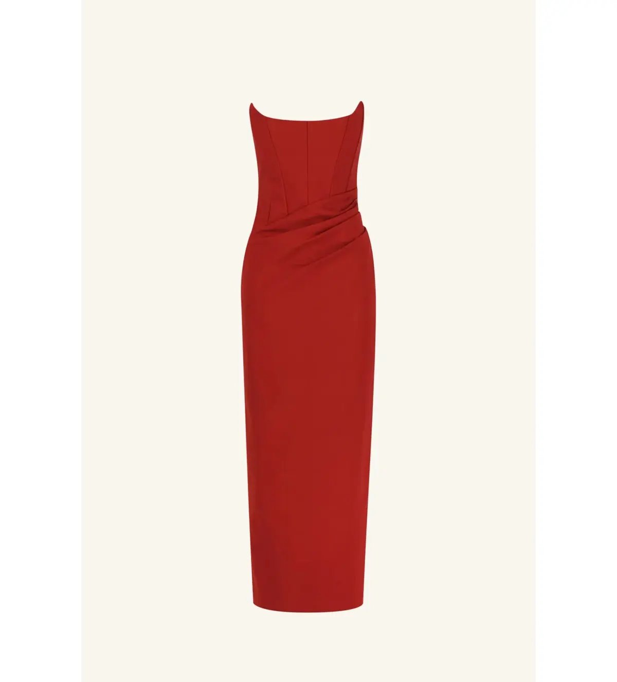 Shona Joy Lani Corset Maxi Dress in Red Dahlia Size AU 10 photo 5