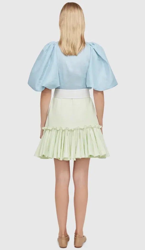 Leo Lin Cambridge Mini Dress Air Multi-colored Size AU 10 photo 2