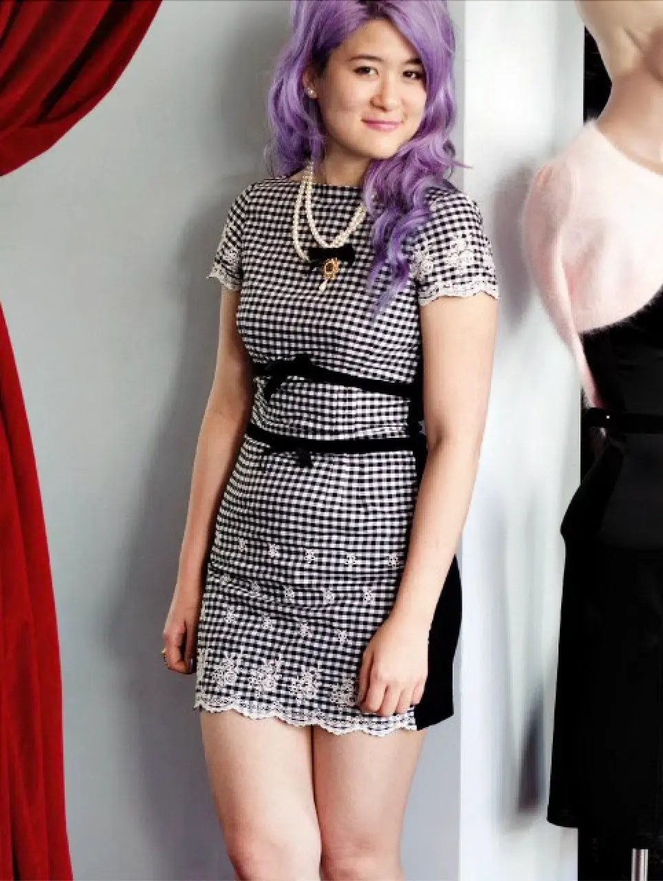 Wheels & Dollbaby Gingham Picnic Mini Dress Size M / AU 10 photo 3