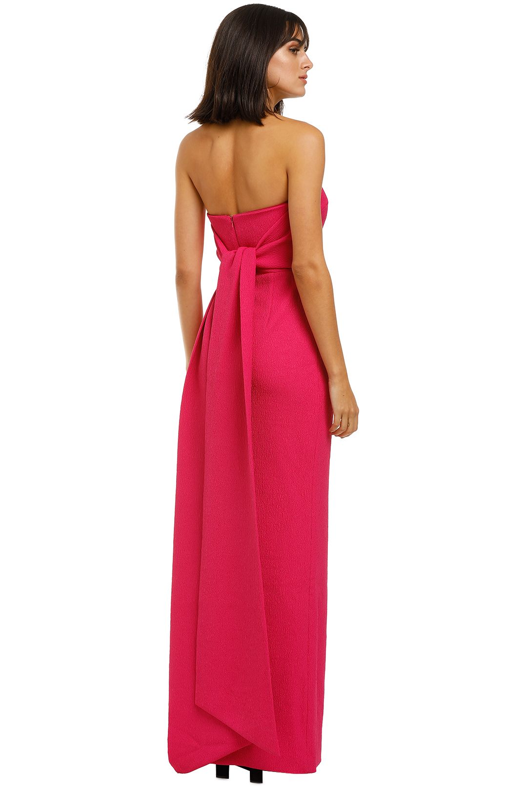 Natalia Tie Gown - Magenta photo 3