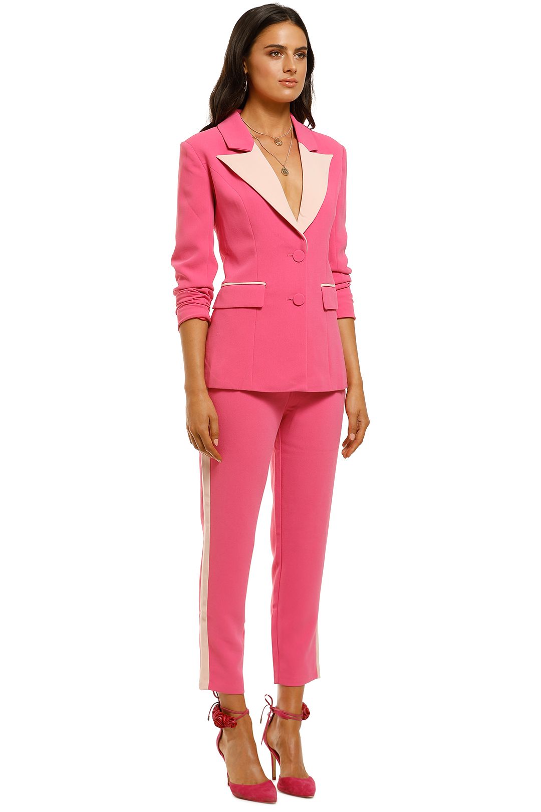 Star Blazer and Pant Set - Hot Pink photo 2