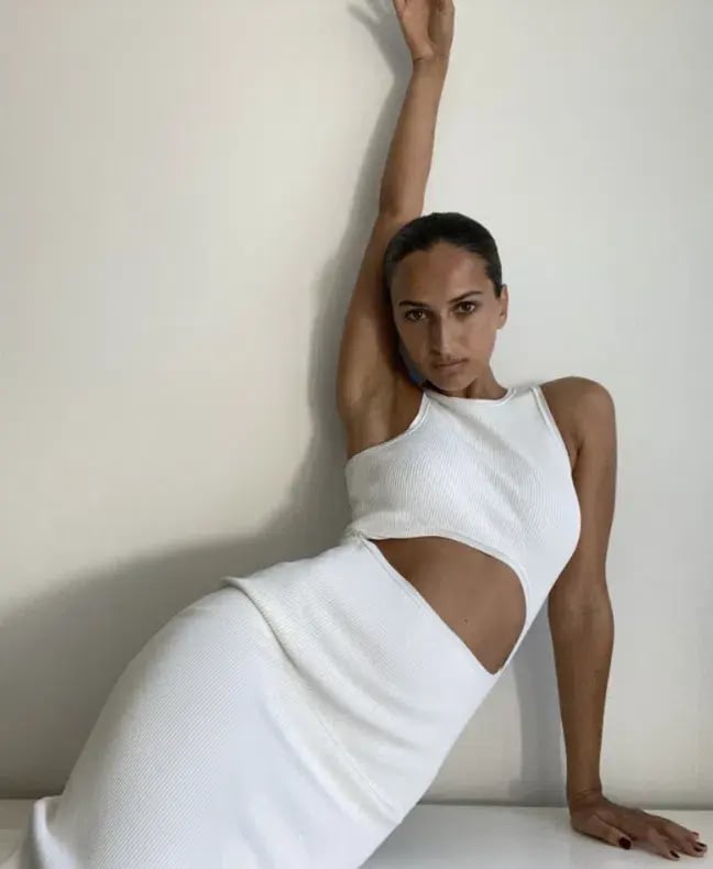 Sir The Label Ingrid Cut Out Dress Ivory Size XS/Au 6 photo 7