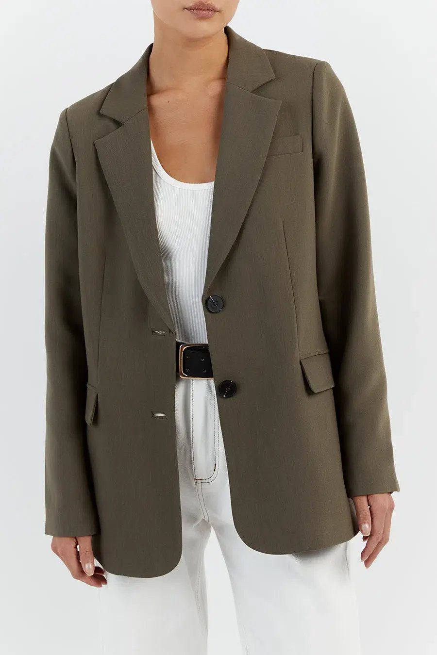 DISSH Willa Petrol Two-Piece Suit Green Size 10 photo 3