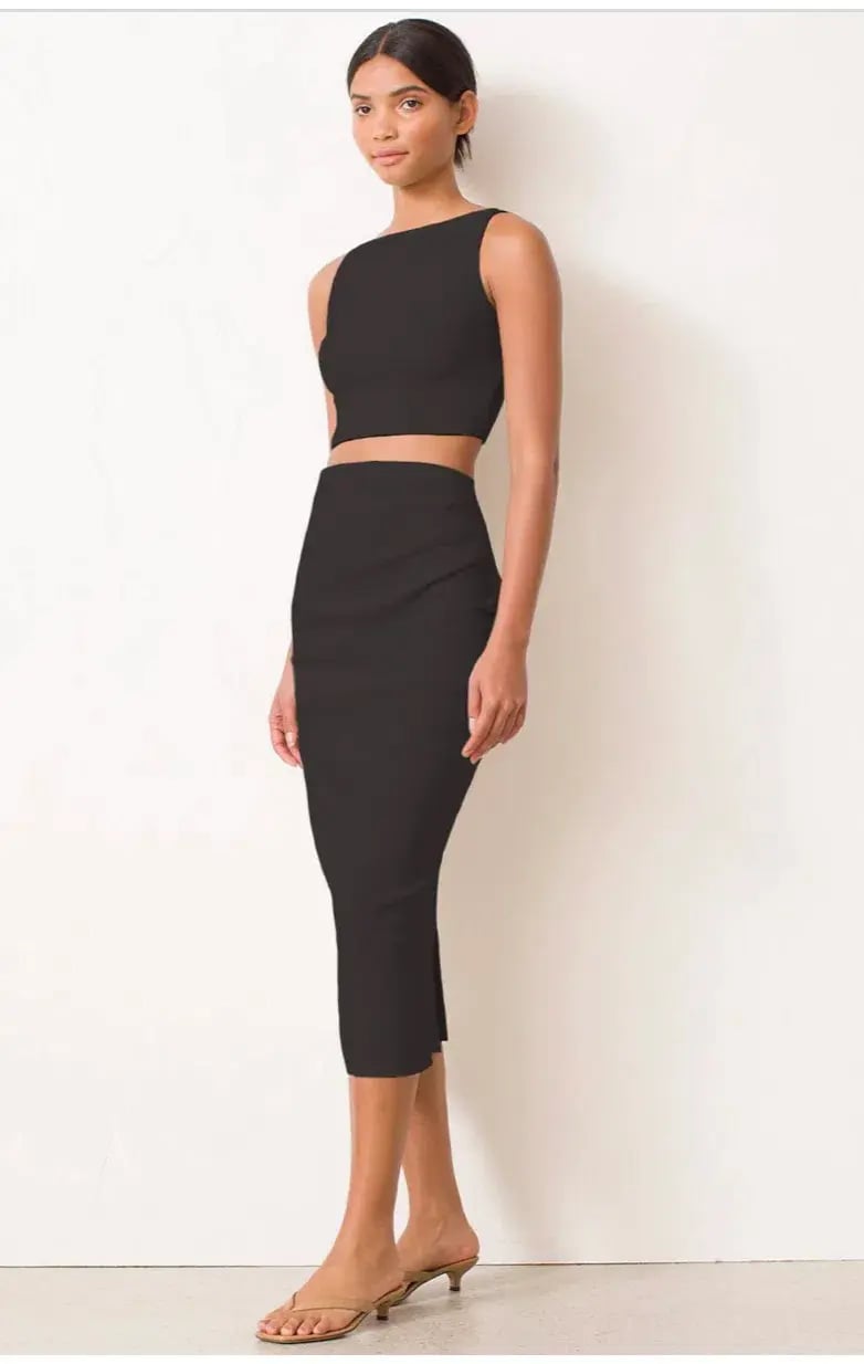 Bec and Bridge Raphaela Midi Skirt Black Size 10 photo 3