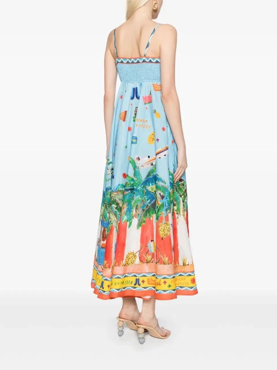 ALEMAIS All Aboard Midi Sundress Size 10 Au photo 3