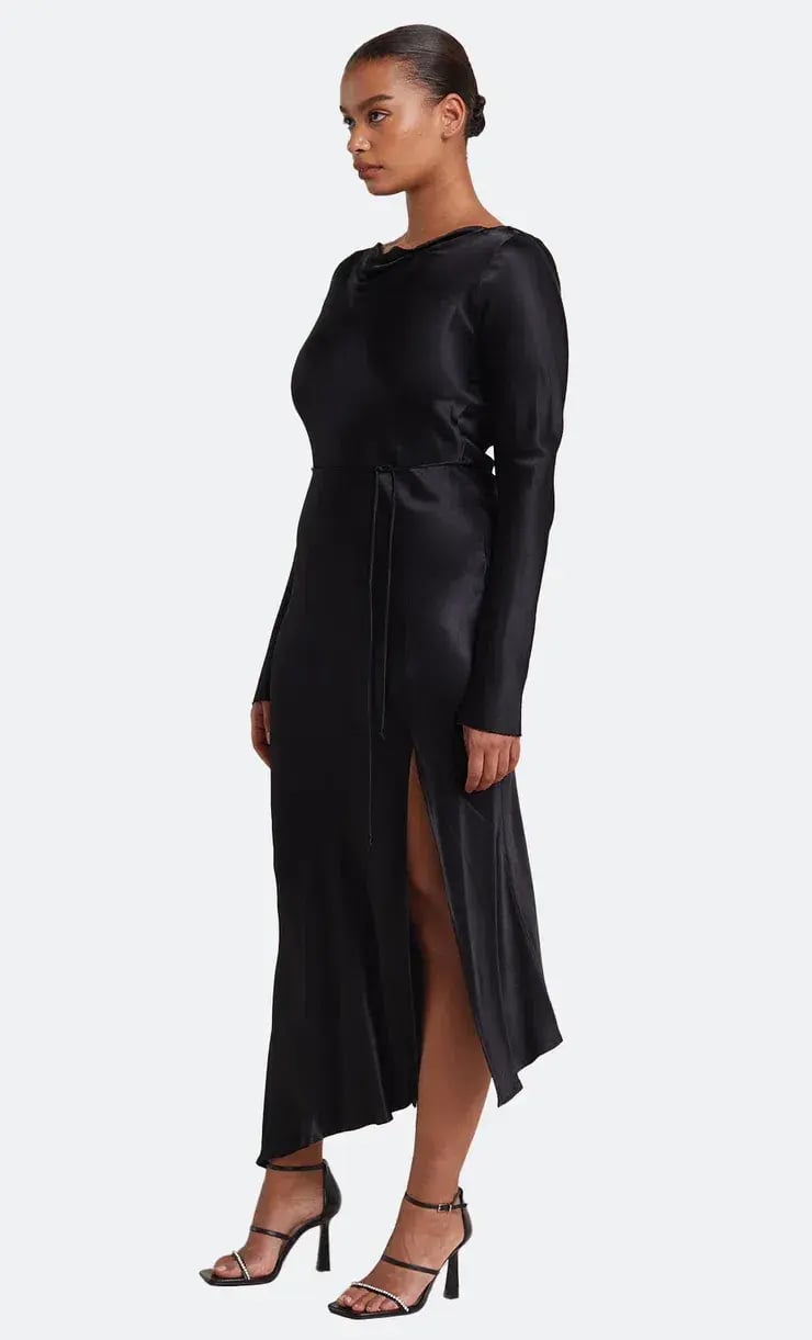 Bec & Bridge Long Sleeve Moondance Dress Maxi Black Size AU 12 photo 4