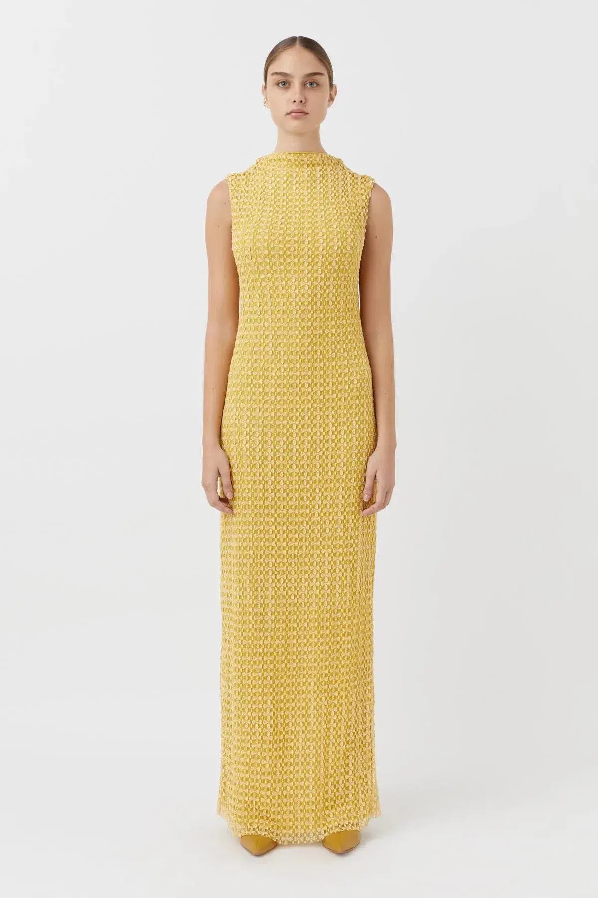Camilla and Marc Riviera Column Dress Yellow Size 8 photo 4