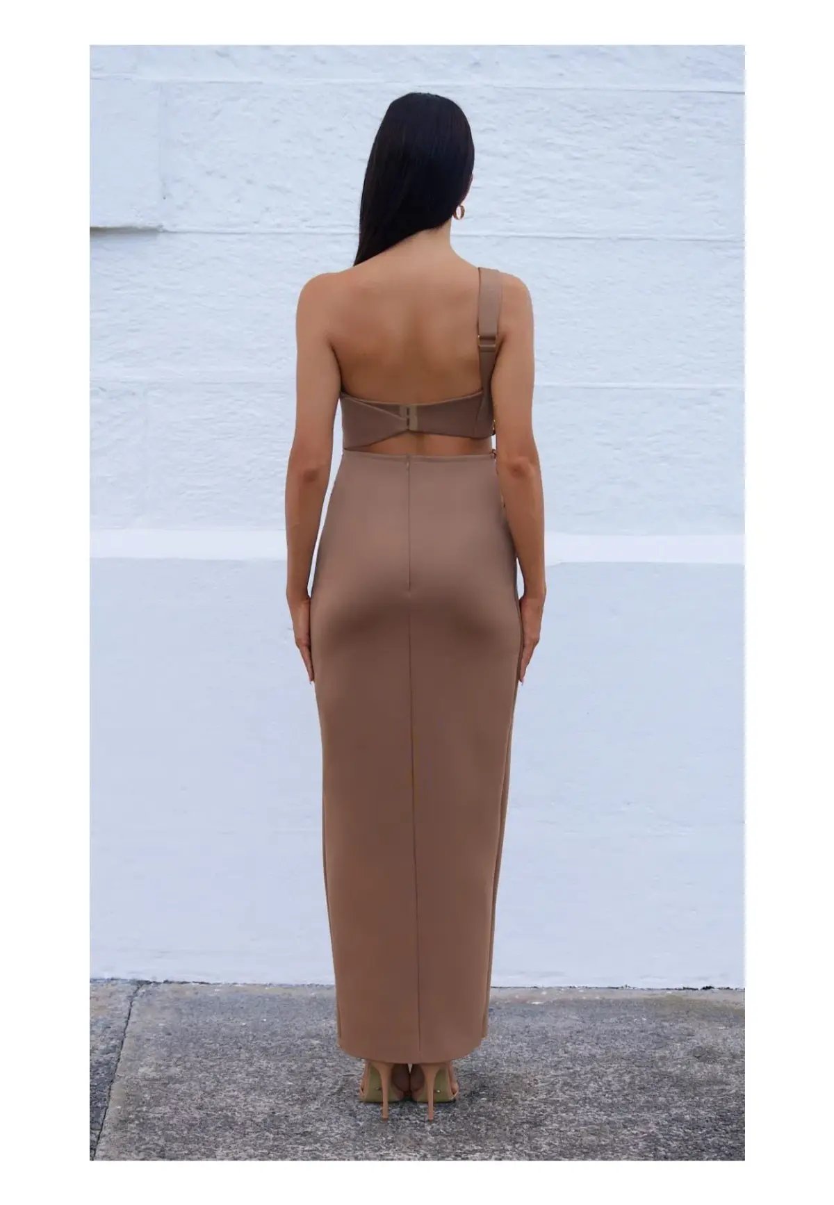 Galanni Thelio Gown Brown Size 8 photo 2