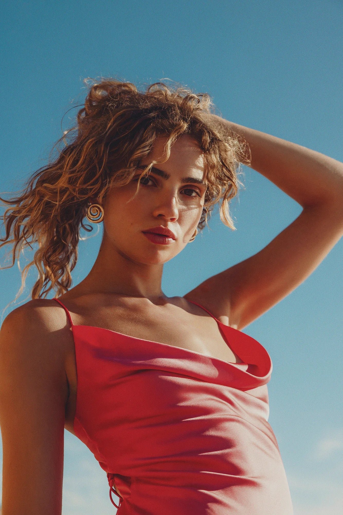 THE WOLF GANG LAS LOLAS MAXI DRESS - CORAL photo 7
