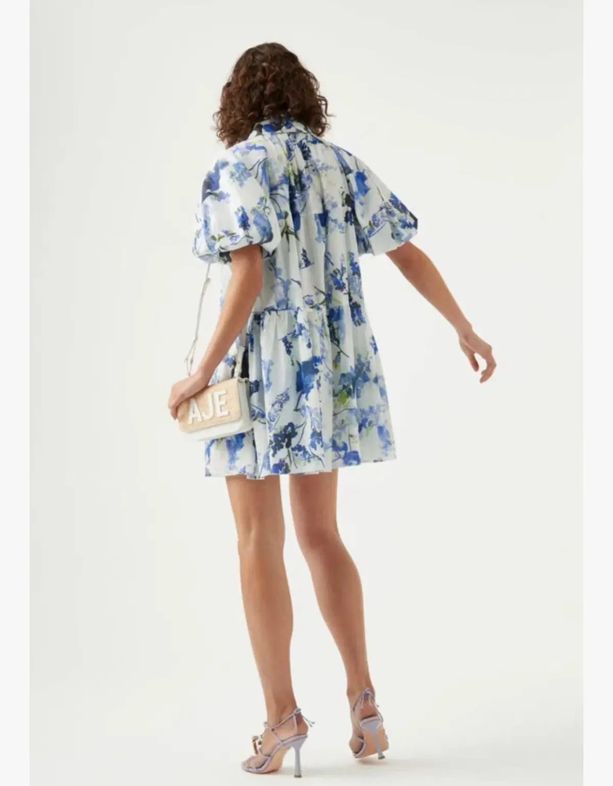 Aje Pablo Smock Mini Dress Print Size AU 8 photo 2