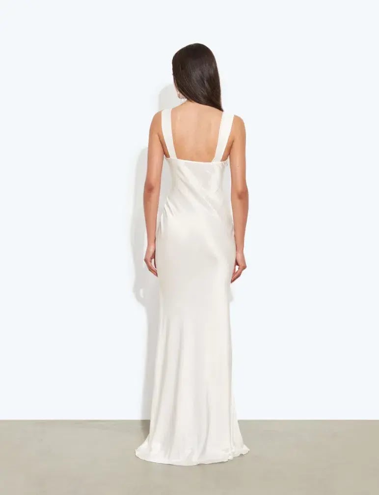 Rat & Boa Tova Slip Dress Maxi White Size AU 10 photo 2