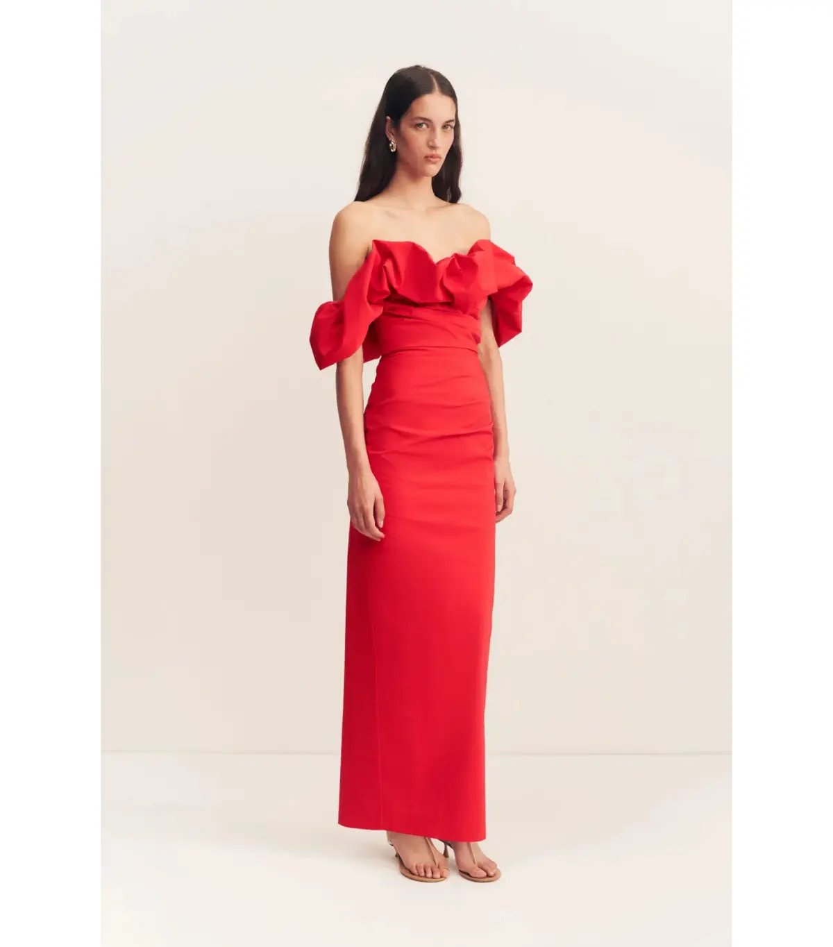 Reformation Raewyn Knit Dress Red Size AU 8 photo 8