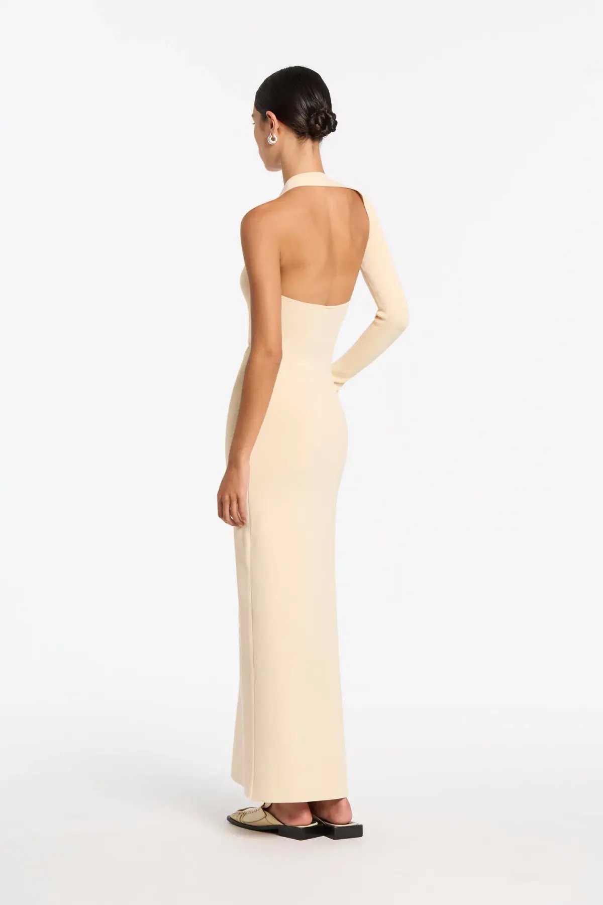 Sir The Label Manifesto Sleeve Midi Dress Butter Size 10 photo 3
