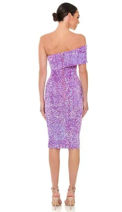 Eliya The Label Alyssa Dress Midi Purple Size M / AU 10 photo 2