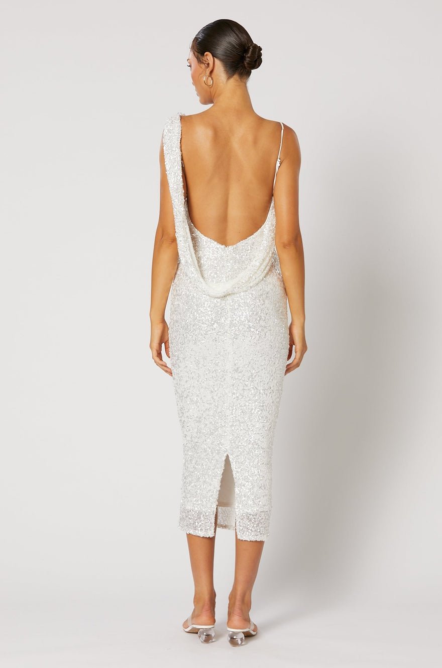 Winona Spritz Midi Dress - White photo 2