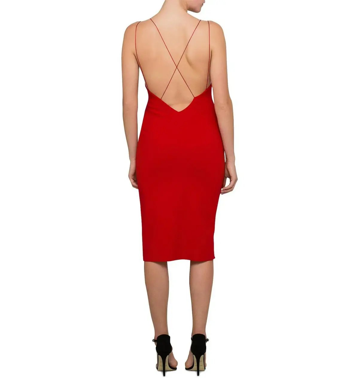 Bec & Bridge Florence Midi Dress Red Size AU 8 photo 3