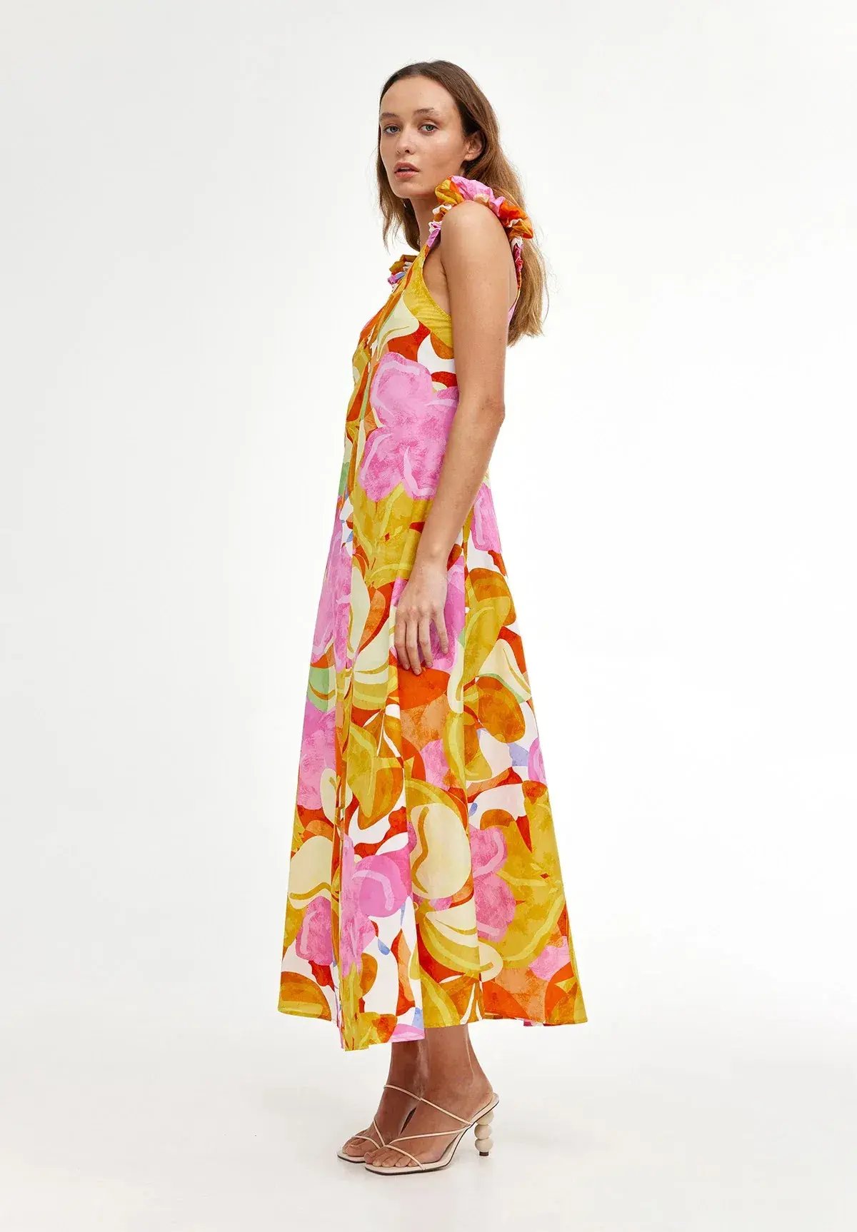 Kinney Paloma Midi Dress Capri Abstract Size S / AU 8 photo 2