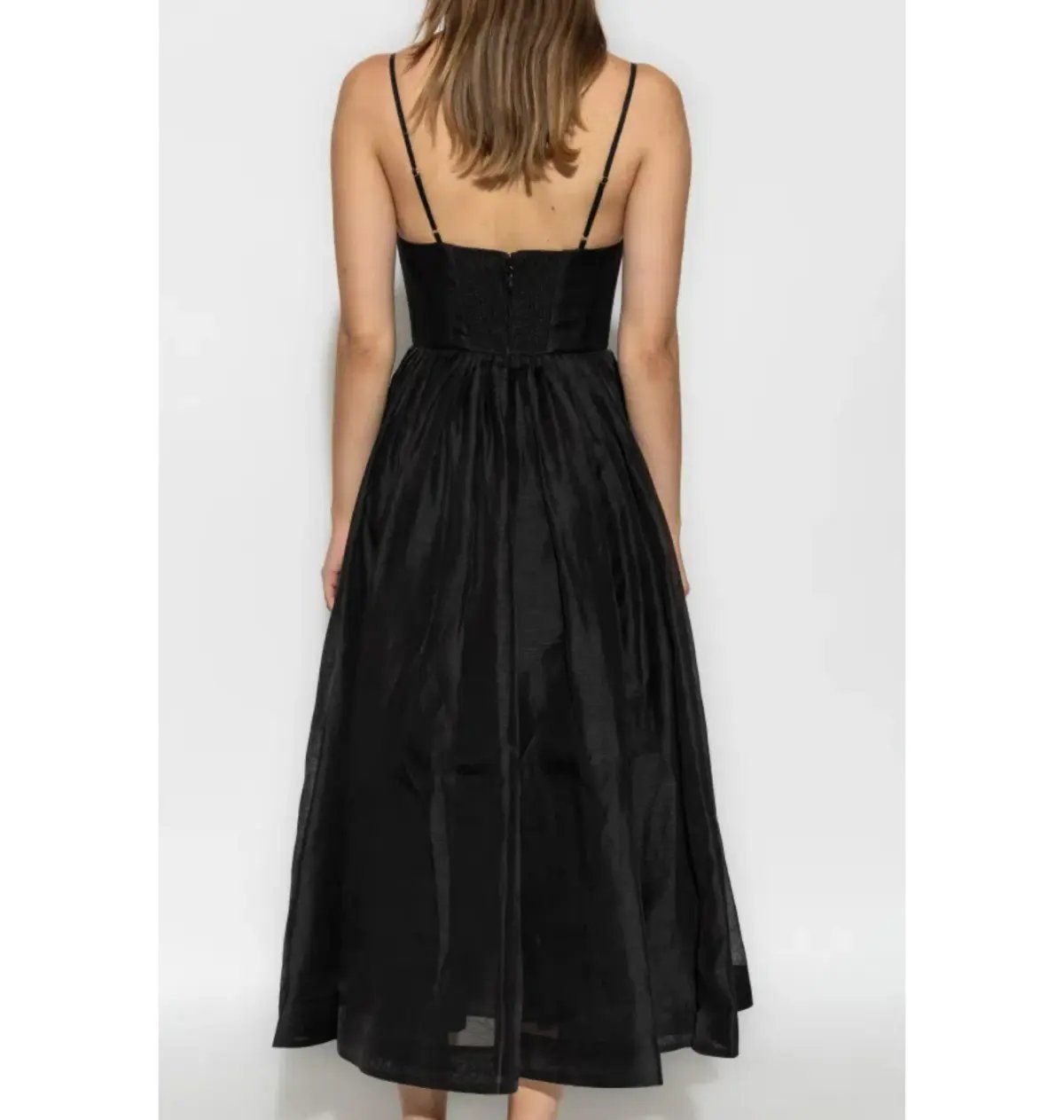 Zimmermann Illustration V Neck Midi Dress in Black Size AU 6 photo 5