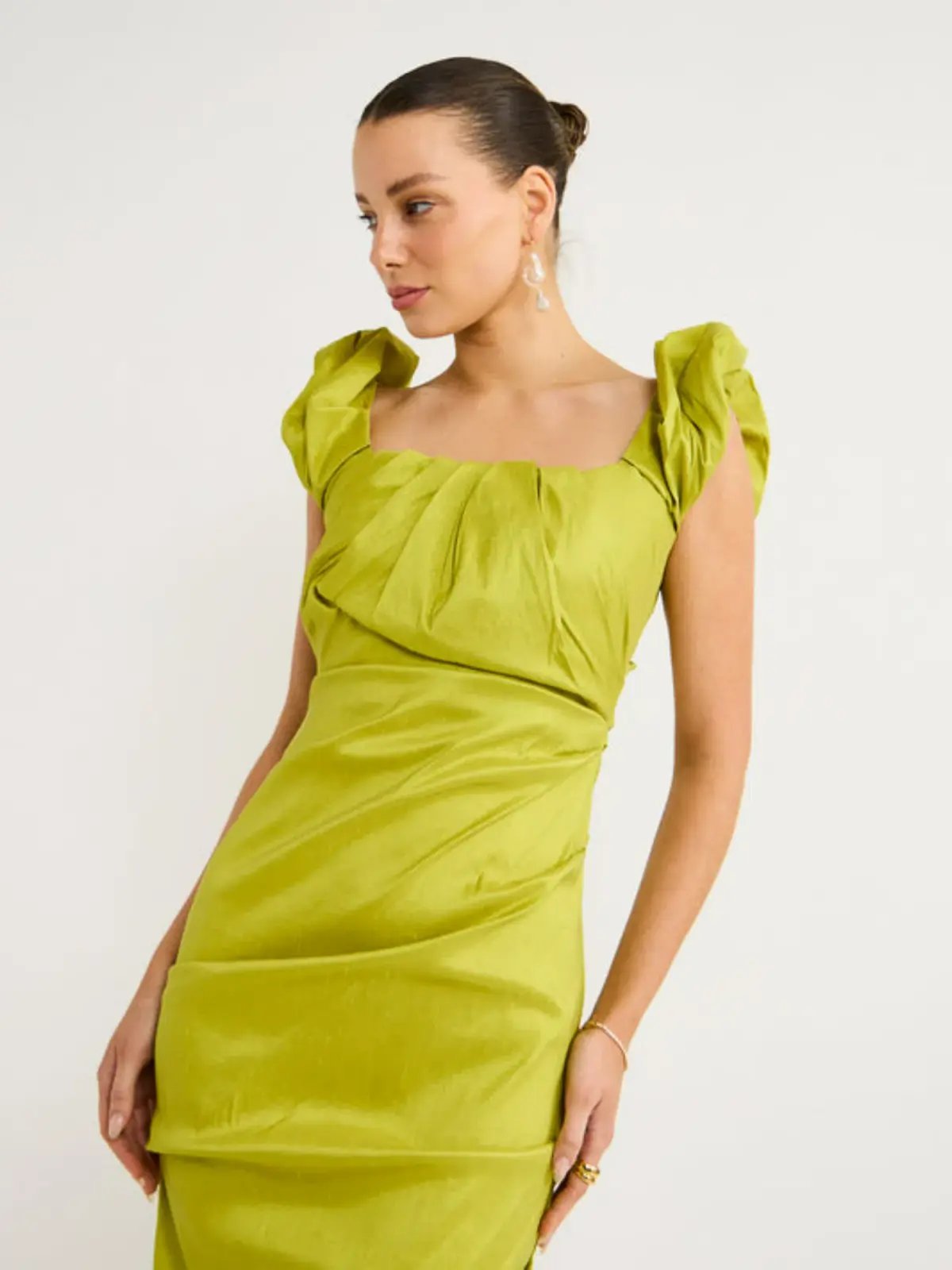 Rachel Gilbert Kalina Gown in Green Size AU 8 photo 2