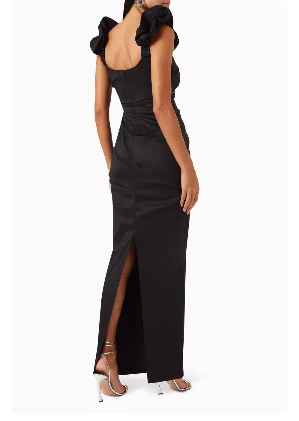 Rachel Gilbert Kalina Gown Black Size 8 photo 2