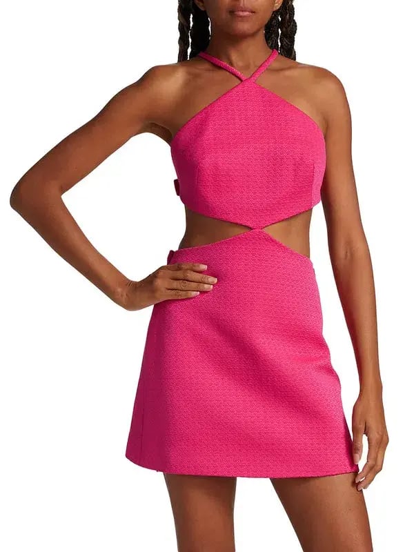 Alexis Chella Bow Detail Mini Dress Rose Size XS/Au 6 photo 3