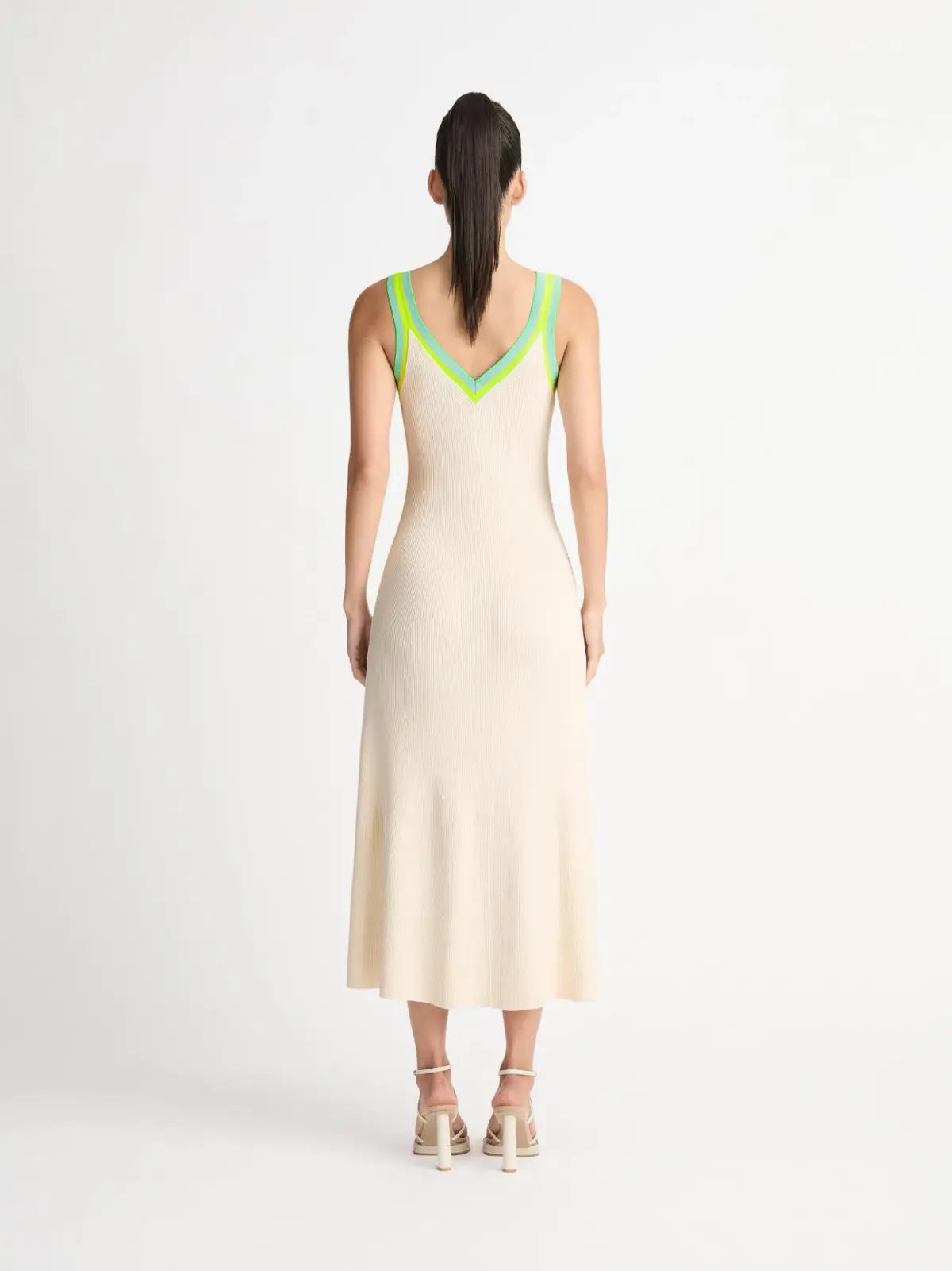Sheike Elevation Knit Dress Ecru Size S / AU 8 photo 3