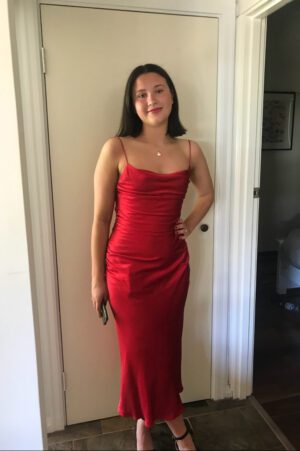 Shona Joy Wright Ruched Backless Slip photo 3