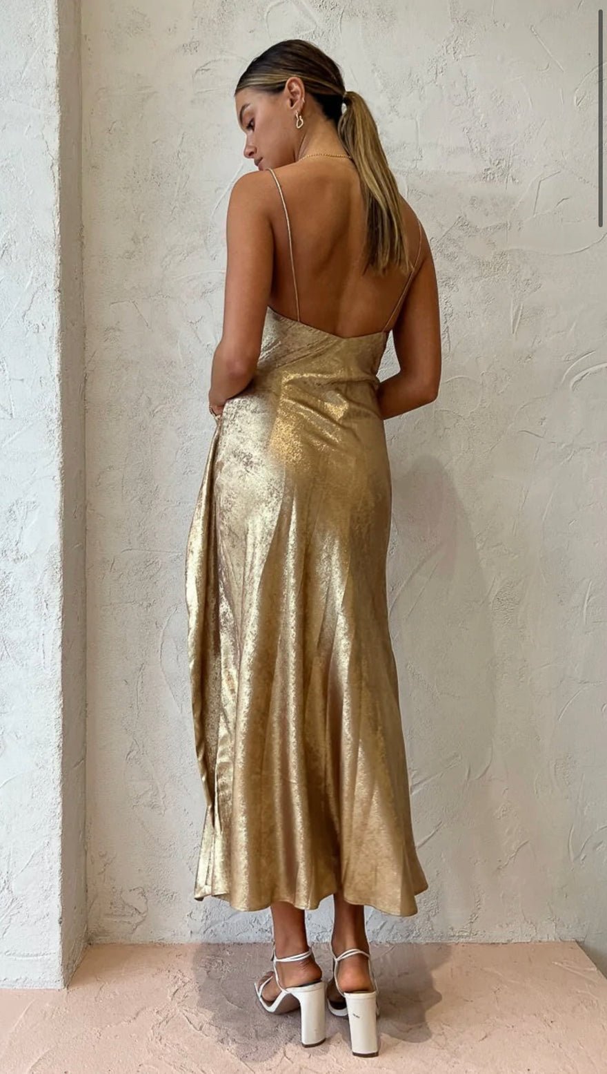 Acler Queensbridge Dress In Gold photo 3