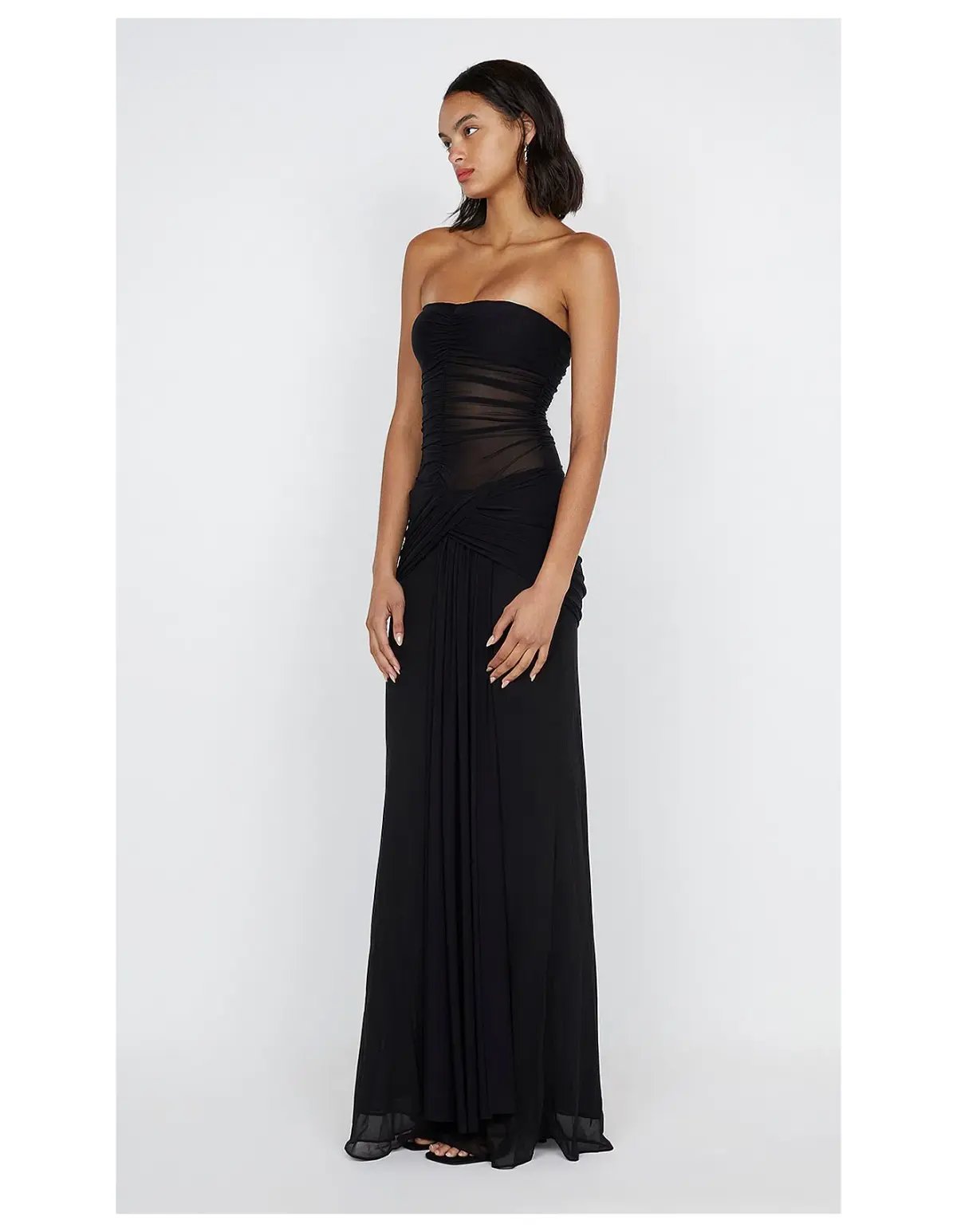 Bec & Bridge Noemi Strapless Dress in Black Size AU 8 photo 2