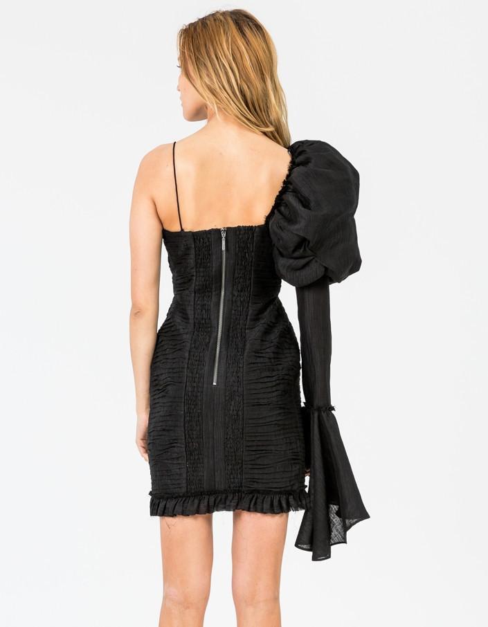 Aje Olearia Mini Dress Black Size 8 photo 3