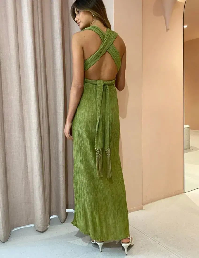 Savannah Morrow Verita Dress in Agave Size 8 photo 2