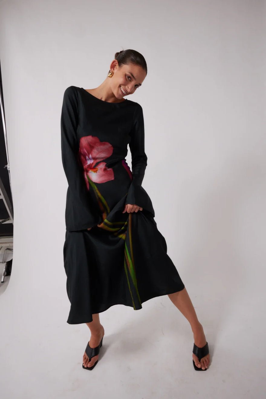 The Wolf Gang Thea Maxi Dress - Noir photo 4