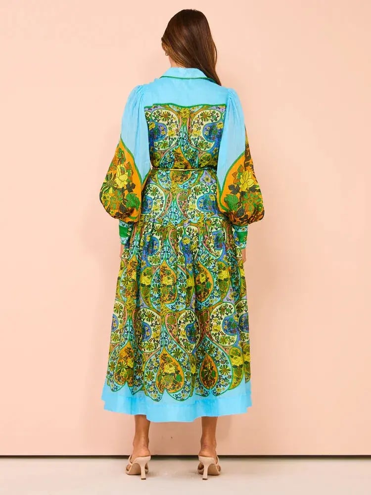 Alemais Sofie Shirtdress In Multi Size AU 12 photo 4