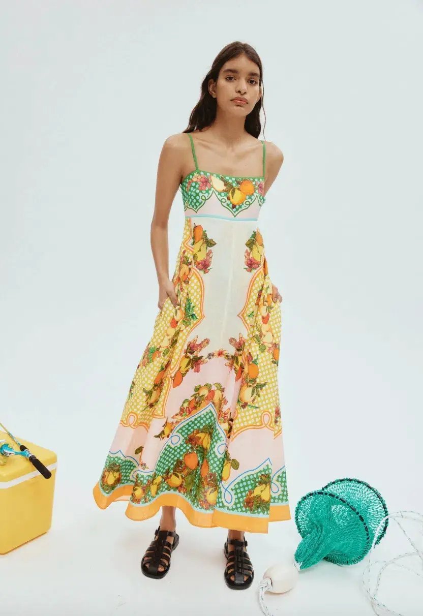Alemais Lemonis Sundress Multi Size 16 photo 4