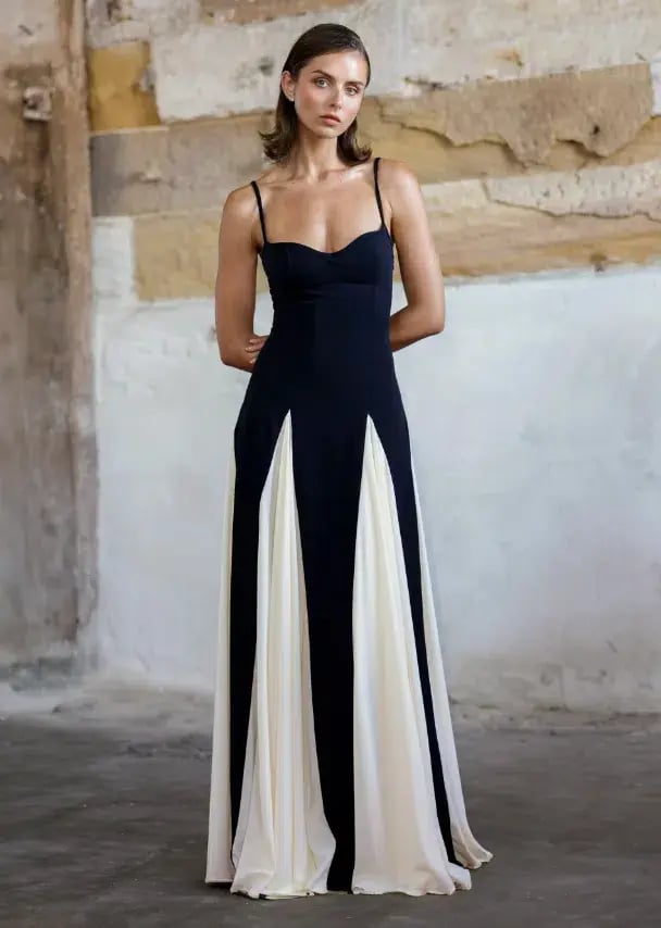 Arcina Ori Paloma Dress Black/White Size AU 8 photo 4