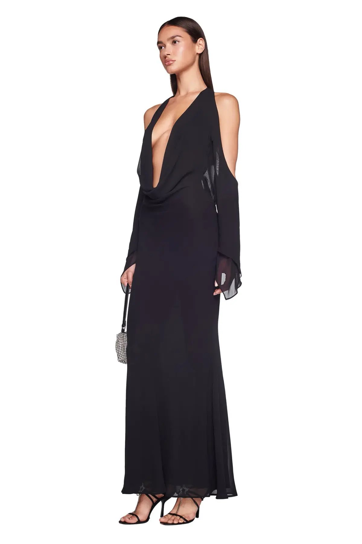 I.AM.GIA Rosanna Maxi Dress in Black Size 8 photo 6