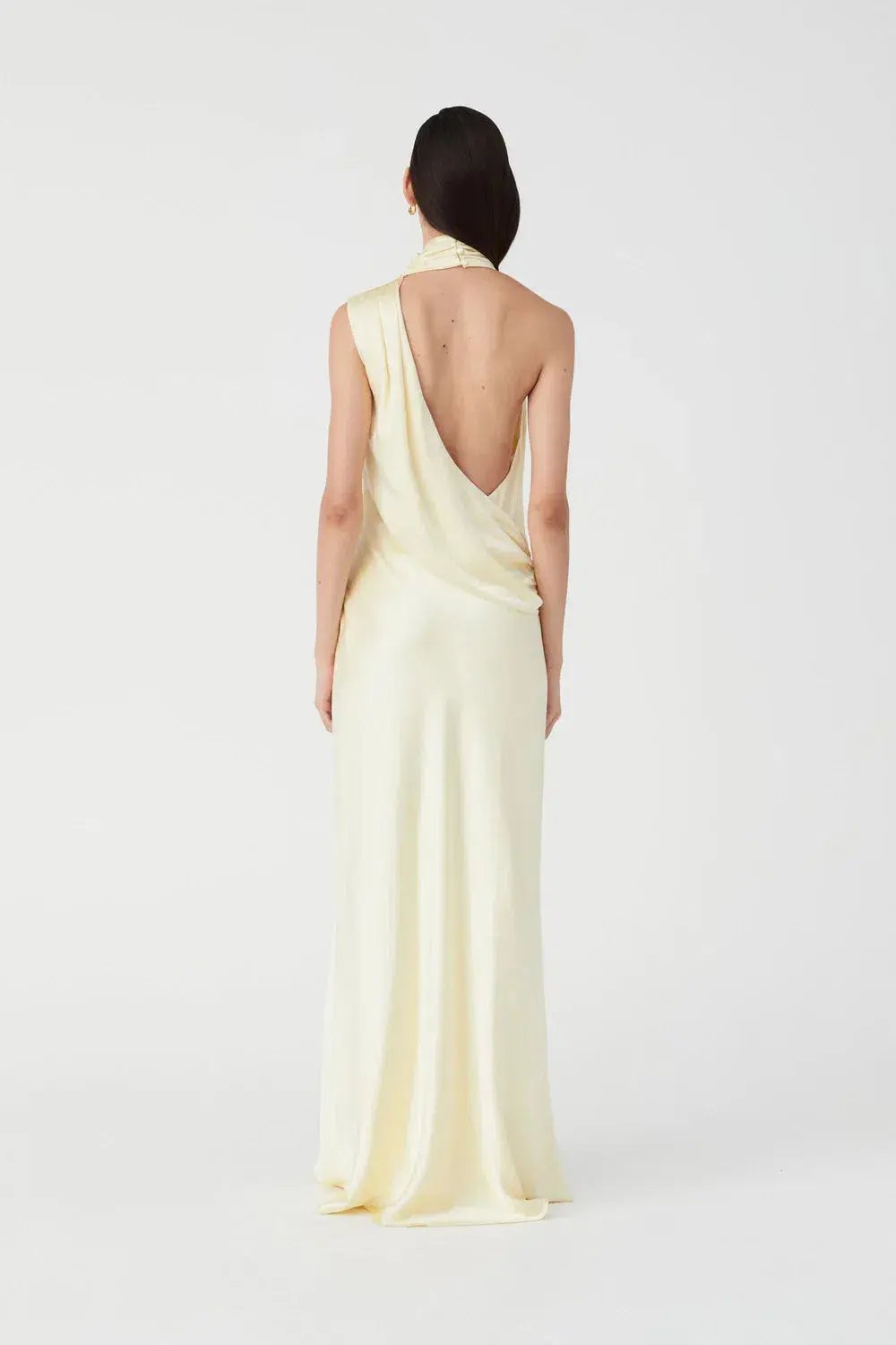 Misha Costantina Gown Soft Gold Size 12 photo 2