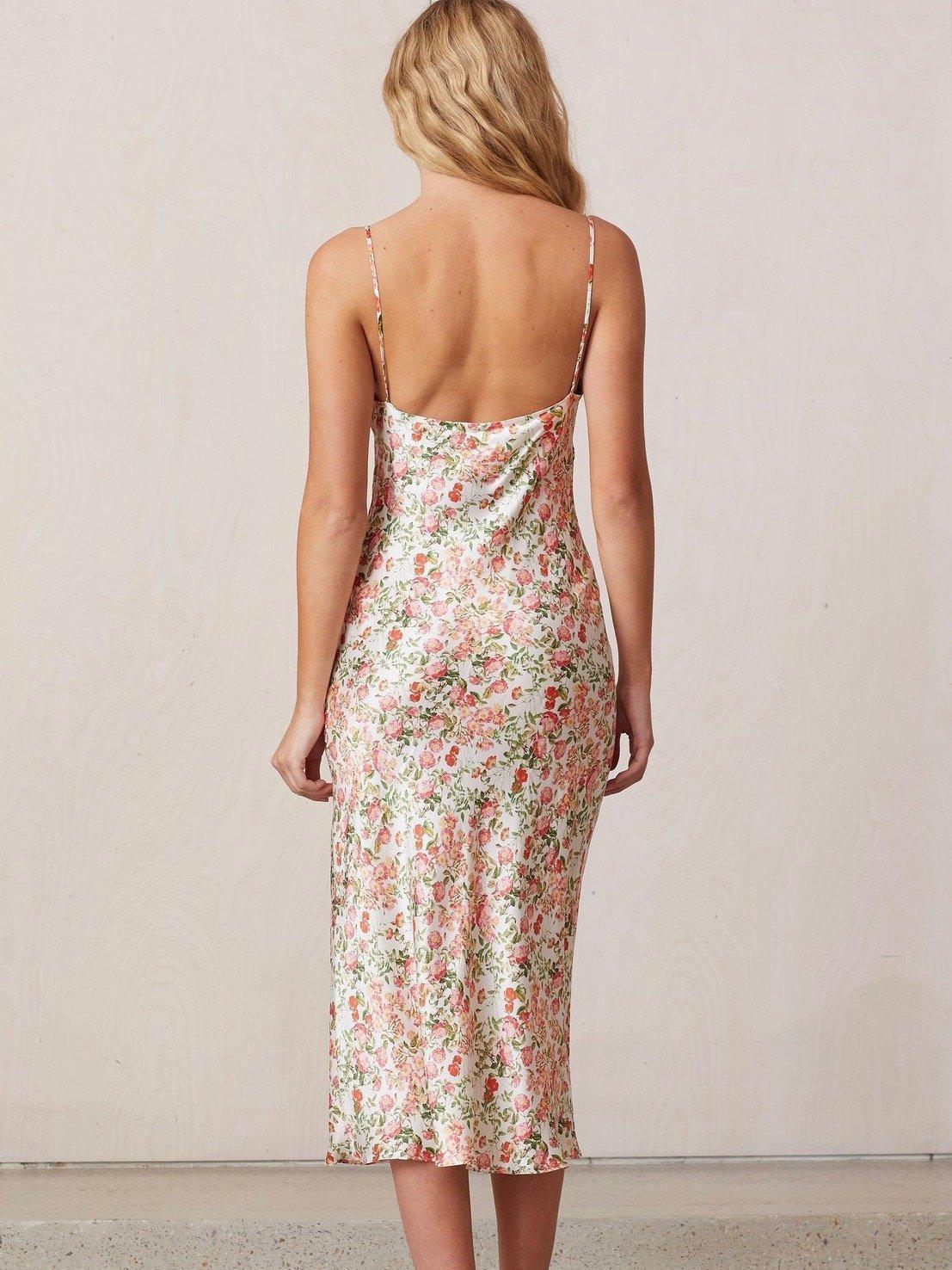 Bec & Bridge Camellia Delights Slip Midi Dress Floral Size 10 photo 3