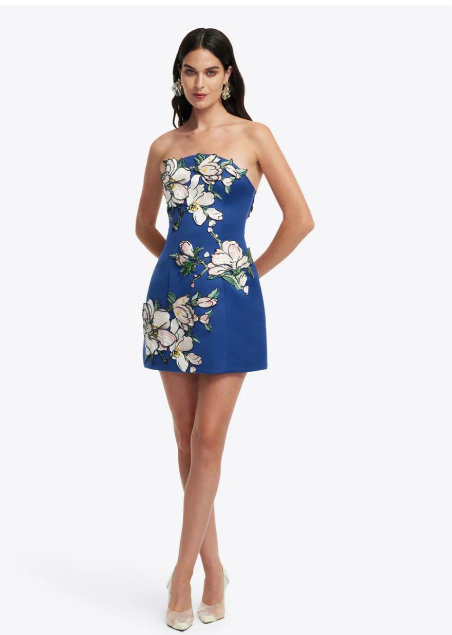 Leo Lin Zaria Applique Floral Bustier photo 3