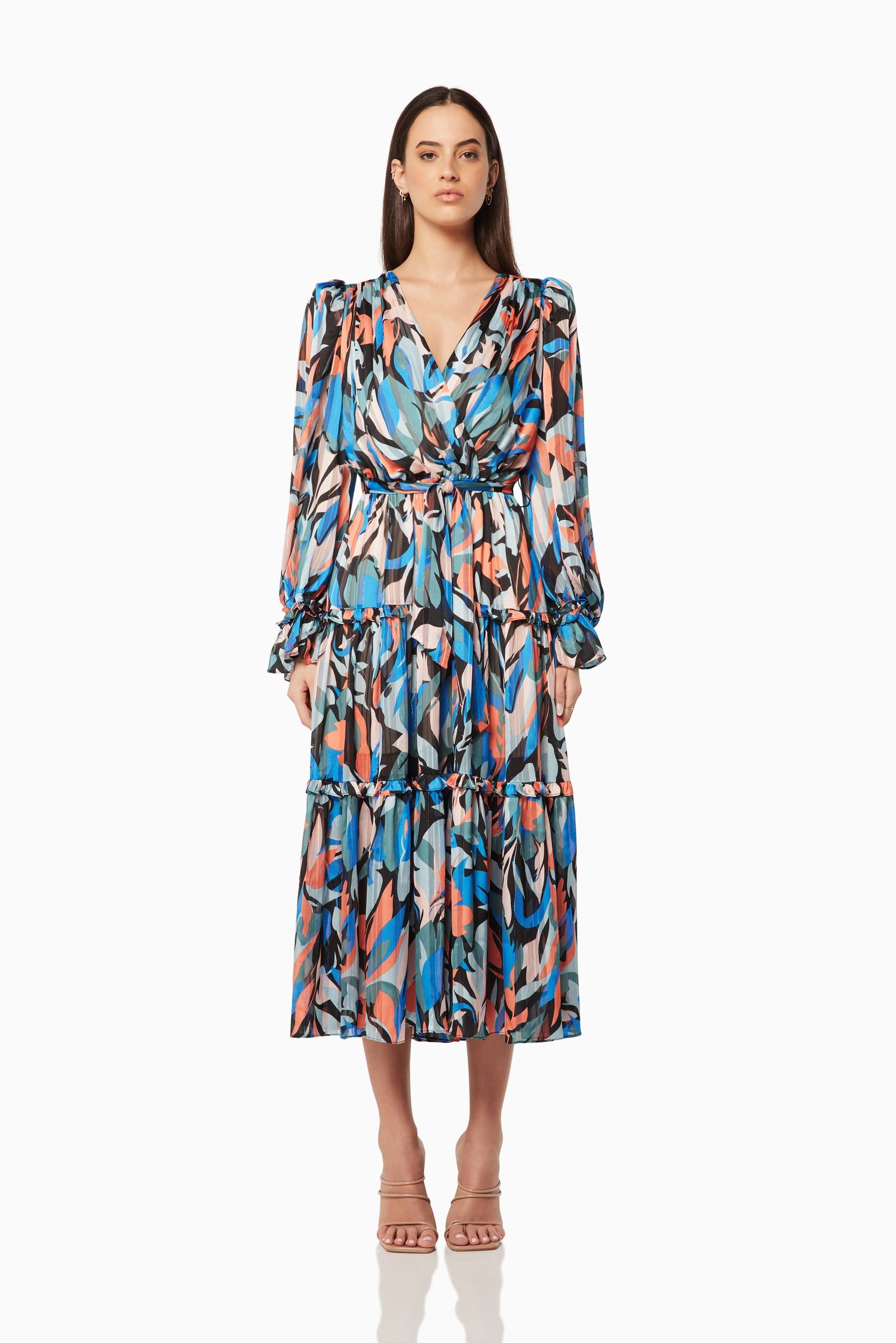 ELLIATT VISTA MAXI DRESS - DARK MULTI photo 6