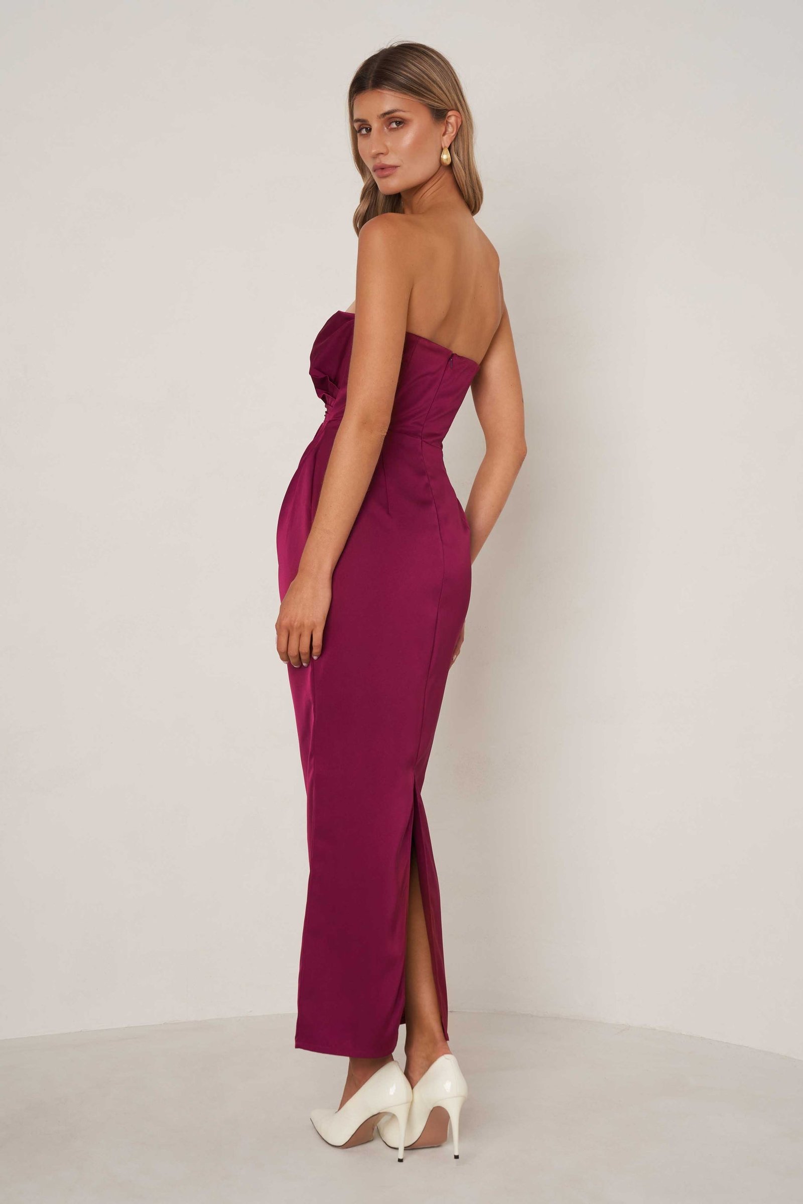 ELLE ZEITOUNE ELIZA DRESS - PLUM photo 2