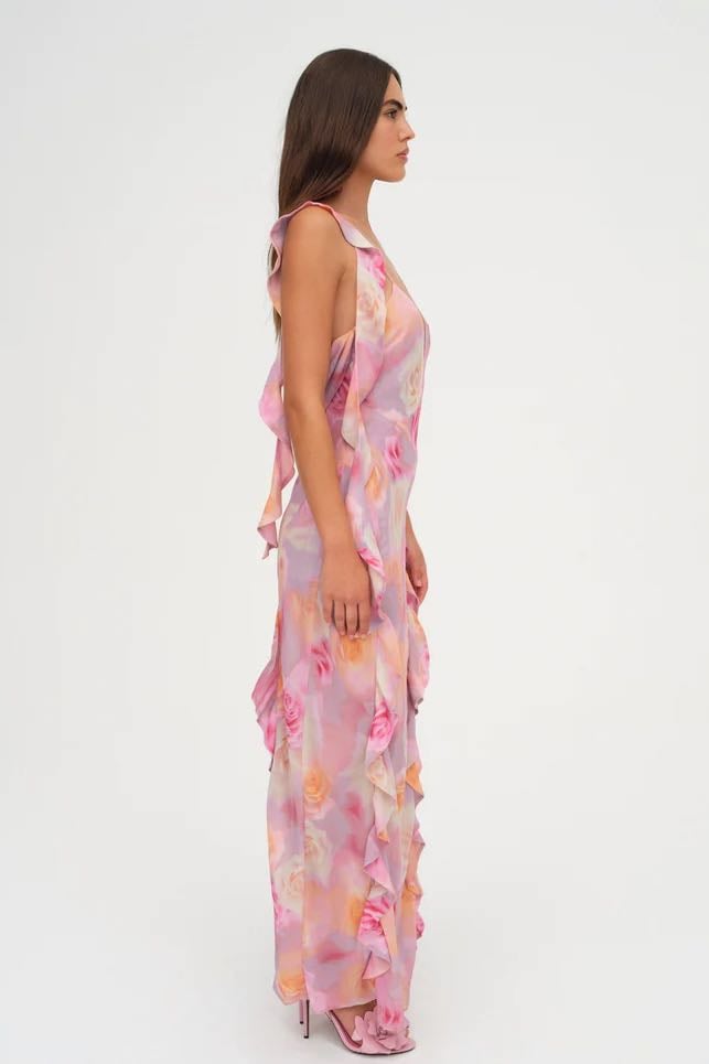 FOR LOVE & LEMONS BEATE MAXI DRESS - PINK photo 3