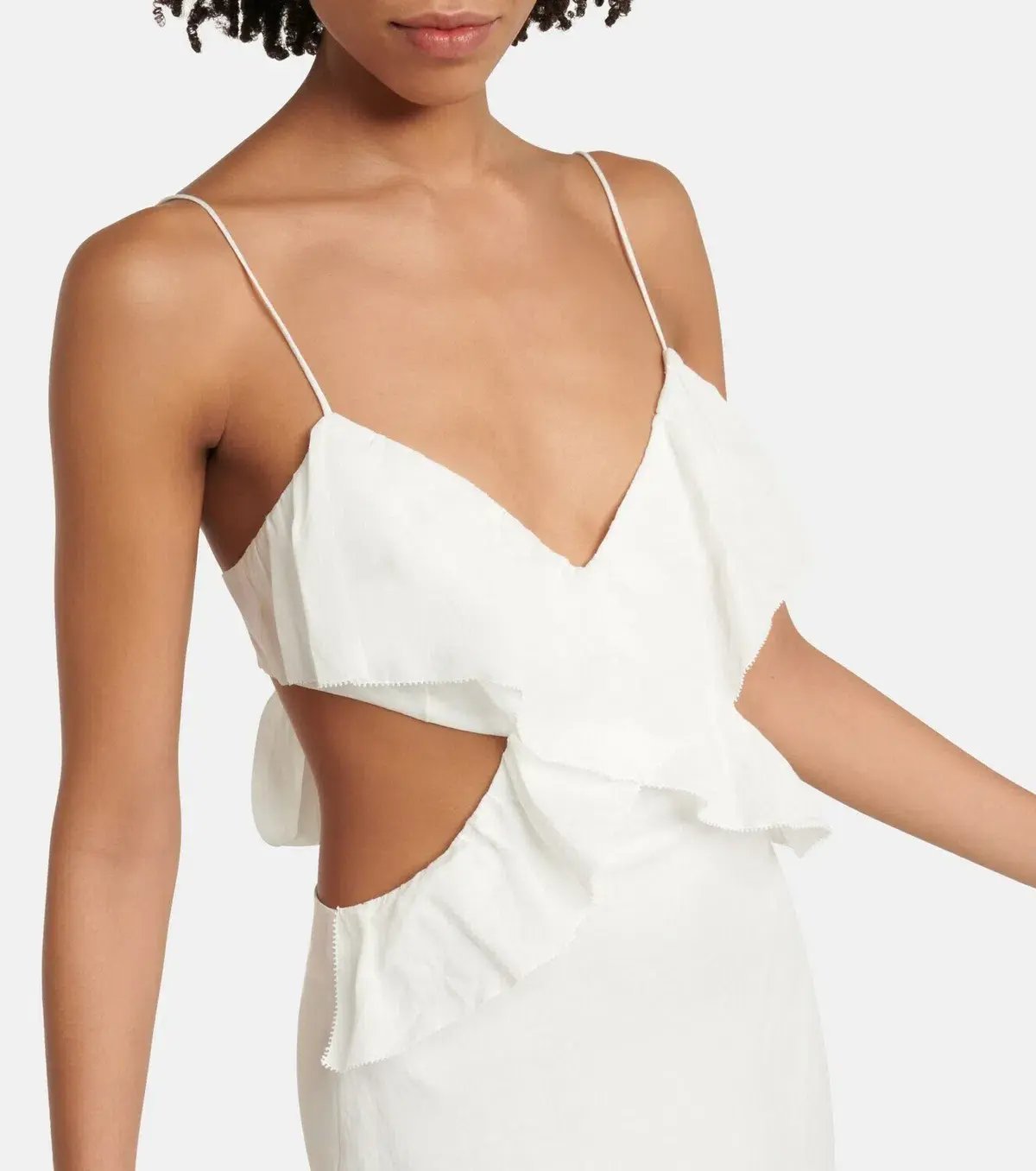 Sir the Label Allegra Frill Maxi Dress Ivory Size 6 photo 2