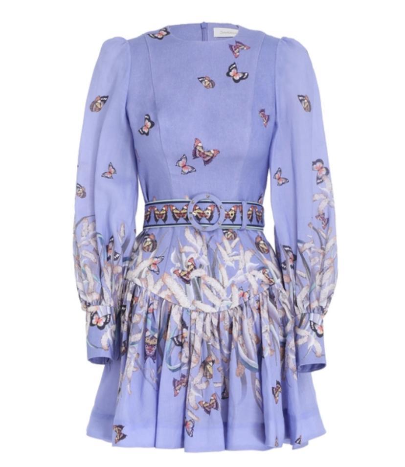 Zimmermann Botanica Belted Mini Dress in Pandanus Size 1 / AU 10 photo 5