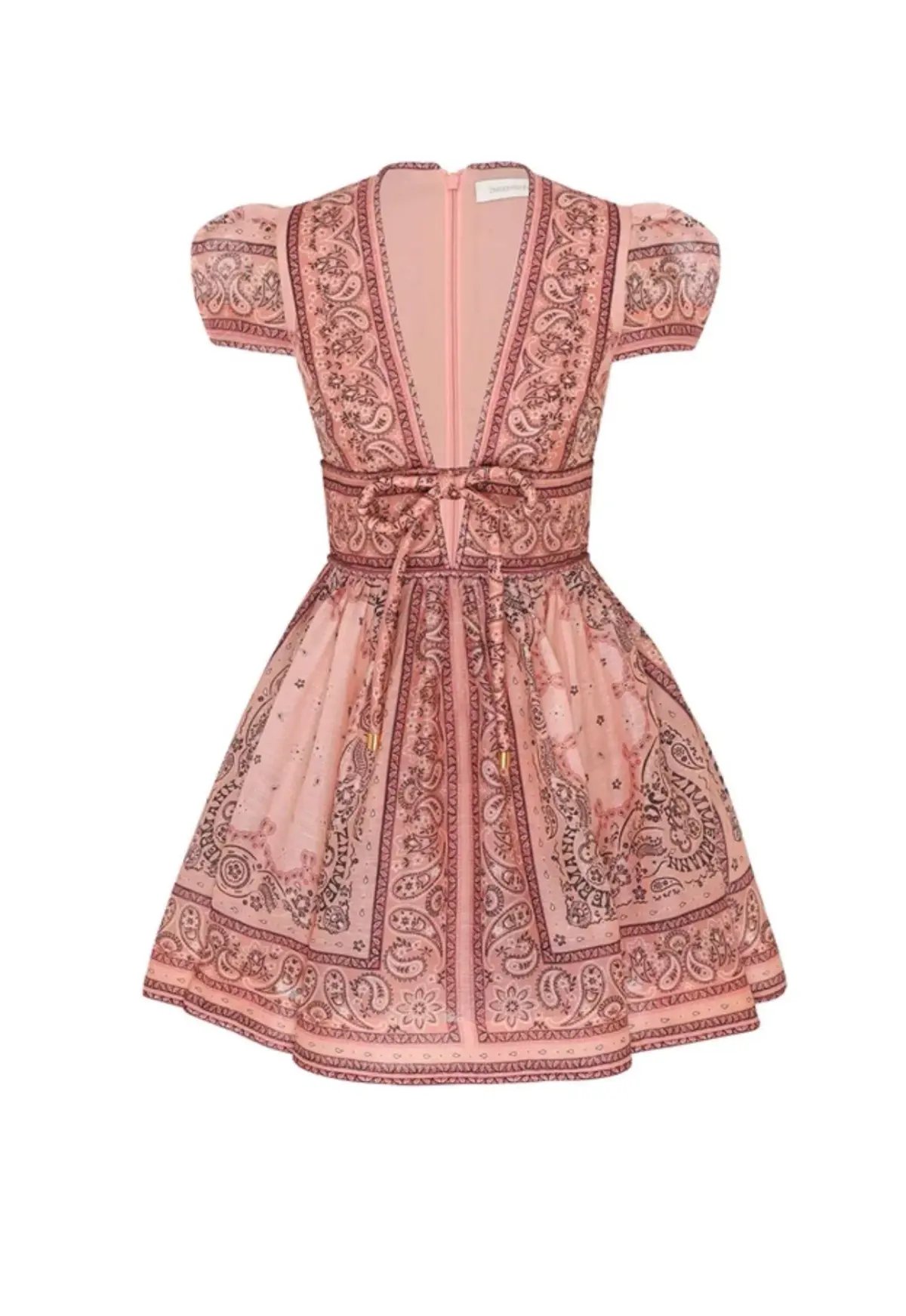 Zimmermann Matchmaker Structured Mini Pink Bandana Size 1 /  AU 10 photo 3